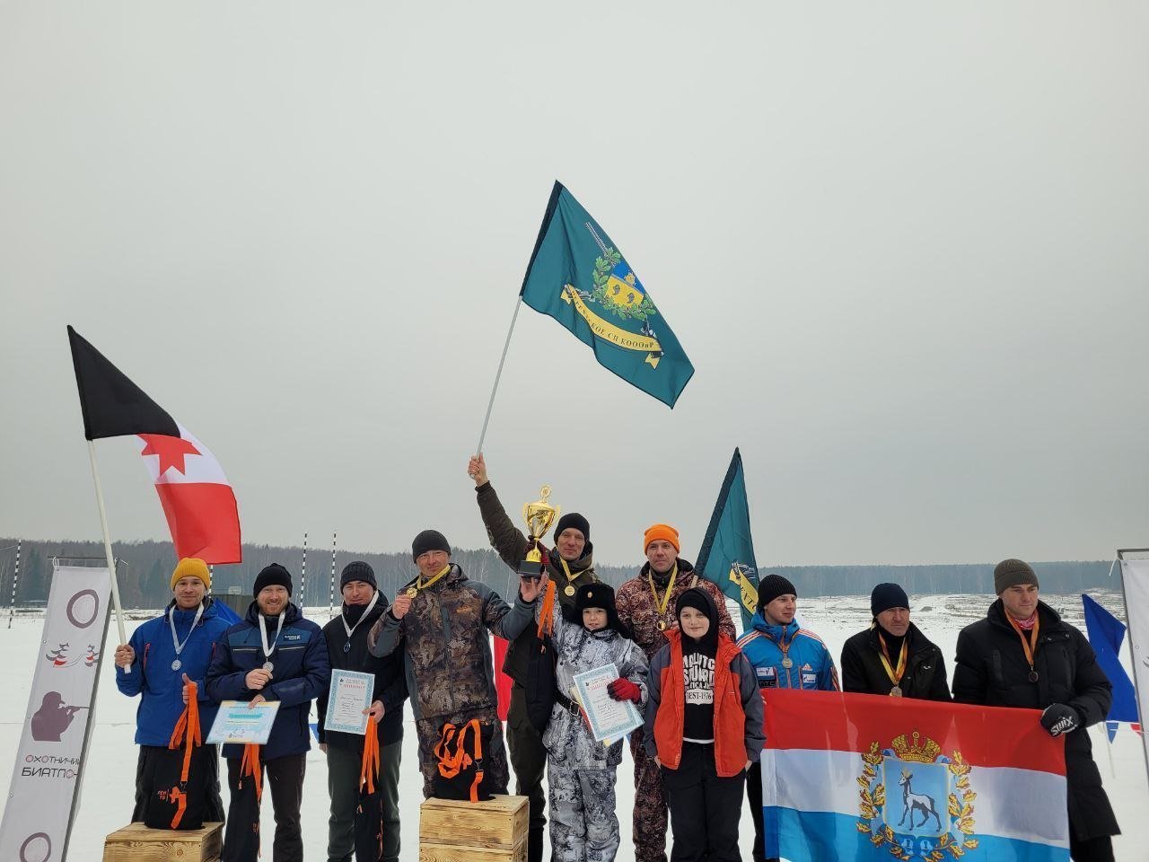 Команда Удмуртии взяла серебро на Всероссийских соревнованиях по охотничьему биатлону