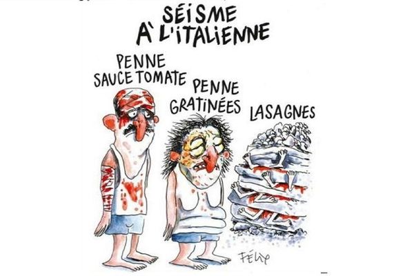 Сатирический журнал Charlie Hebdo посмеялся над жертвами землетрясения в Италии