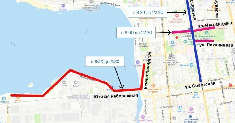12 июня в Ижевске ограничат движение транспорта 