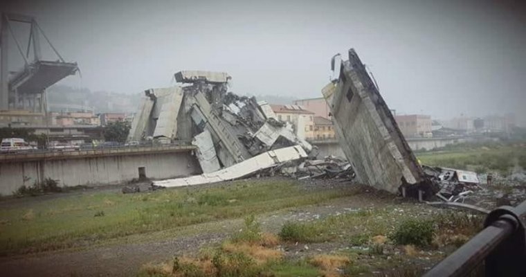 На севере Италии обрушится автомобильный мост