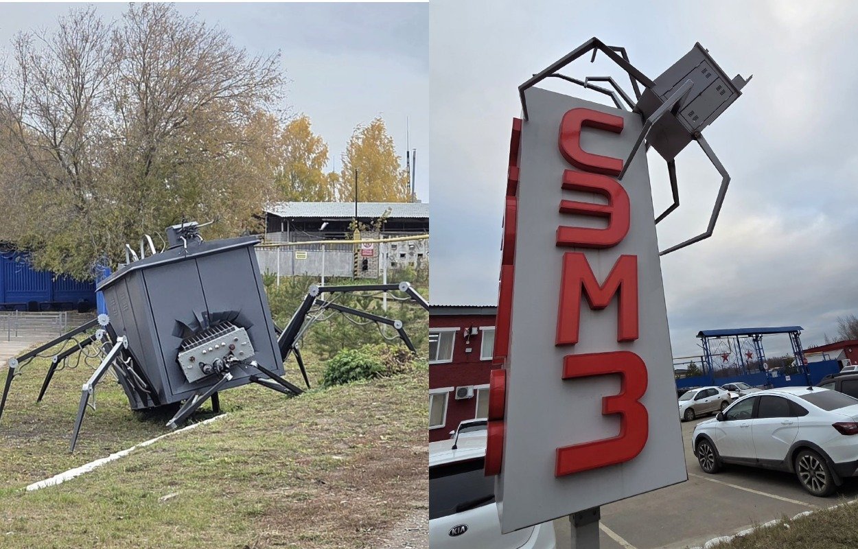 На Сарапульском электромеханическом заводе в Удмуртии появились пауки-великаны