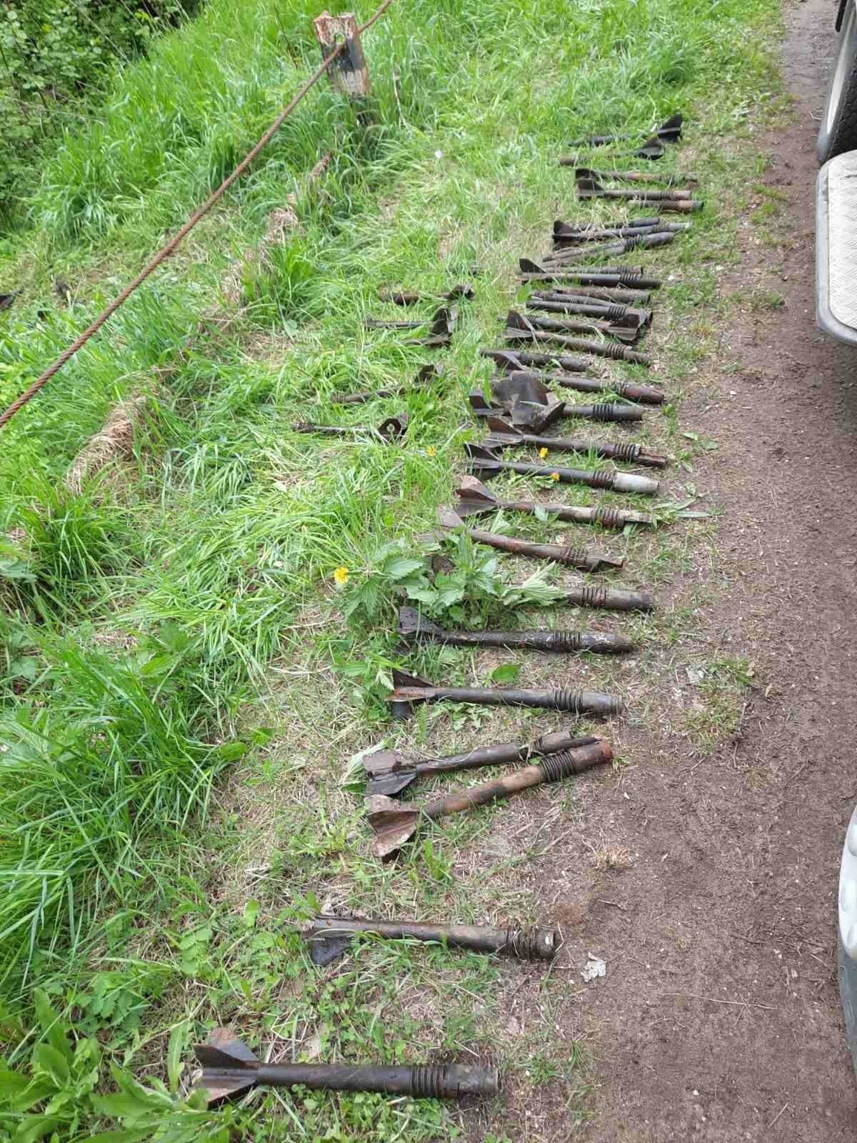 Фрагменты 60 снарядов нашли в деревенском пруду недалеко от Пугачево в Удмуртии