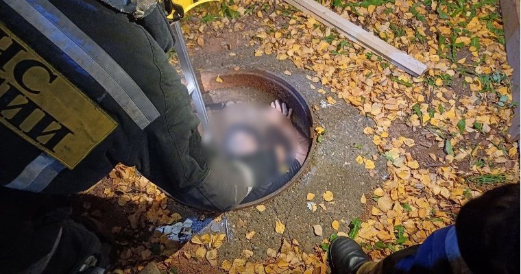 В Ижевске пожарные спасли провалившегося в колодец мужчину 