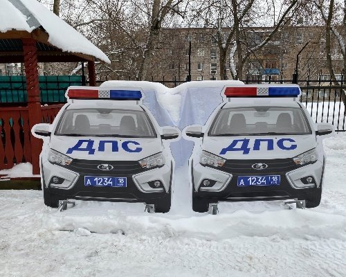 Макеты автомобилей ДПС будут устанавливать в Удмуртии в местах концентрации ДТП