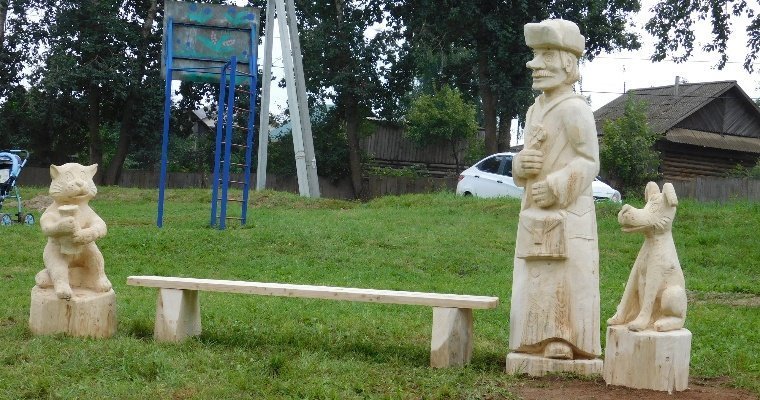 В Завьяловском районе Удмуртии появился парк деревянных скульптур