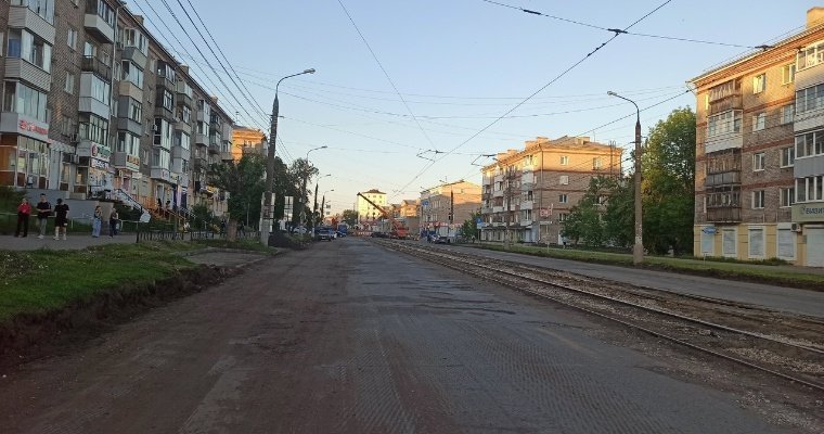В ночь со 2 на 4 мая в Ижевске вновь закроют движение трамваев по улице Ленина 