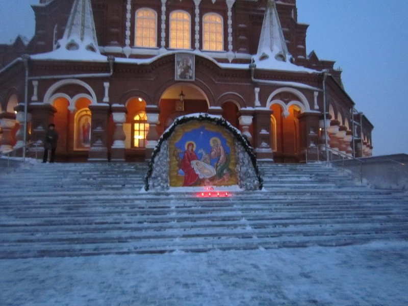 Свято Михайловский собор Ижевск ночью