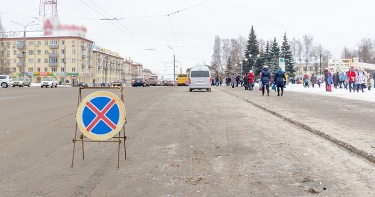 В новогоднюю ночь в Ижевске для проезда будет закрыт участок улицы Пушкинской