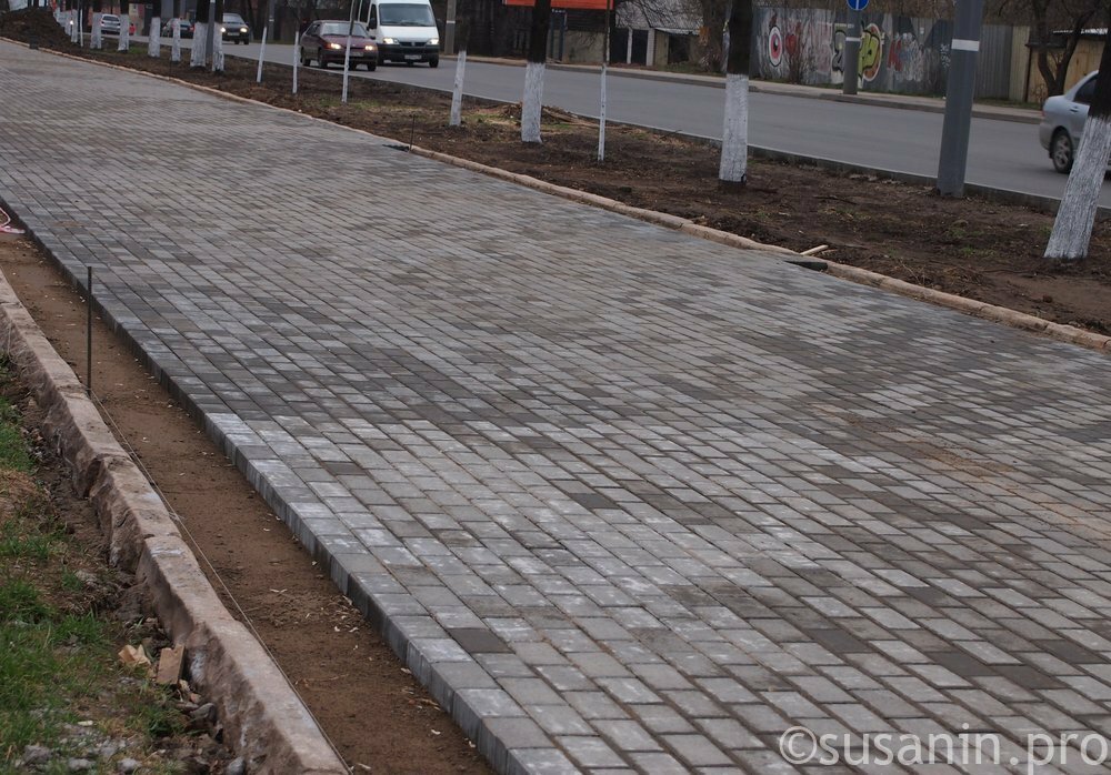 

Тротуары в Ижевске планируют делать из брусчатки

