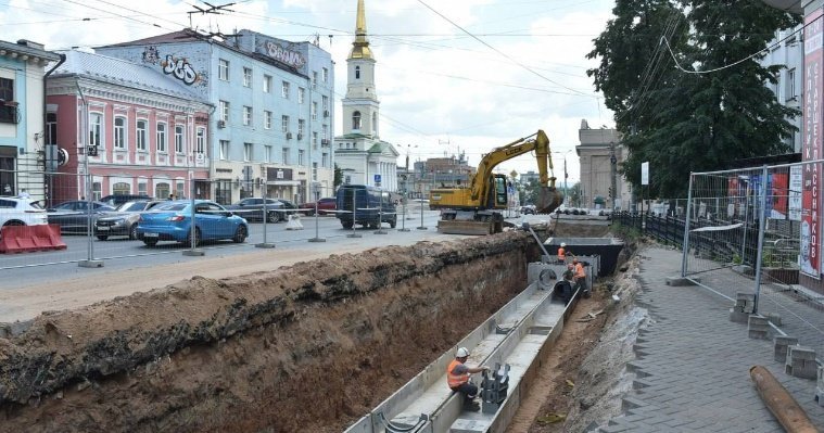 Капитальный ремонт теплосетей на улице Горького в Ижевске завершён на 95%