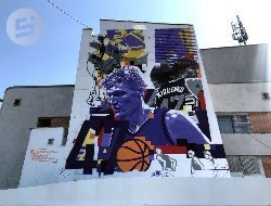Граффити с изображением Андрея Кириленко появилось в Ижевске