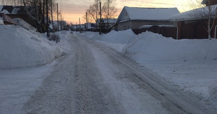 Вывоз снега с улиц частного сектора в Ижевске начнется в марте