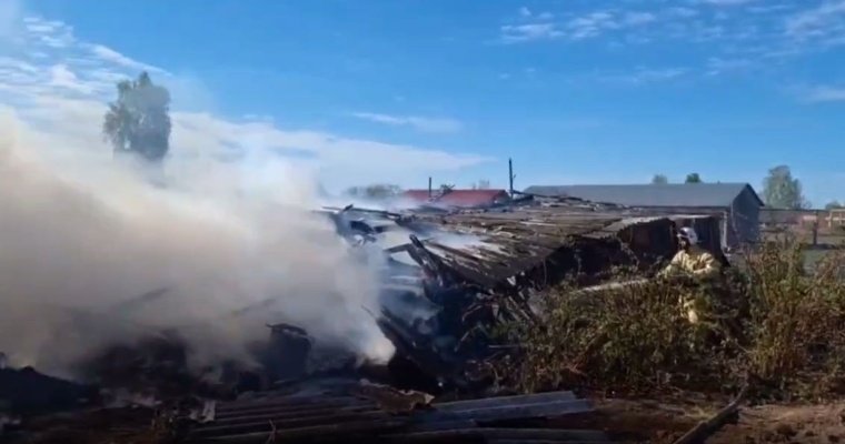 Из-за пожара семья из Селтов осталась без жилья