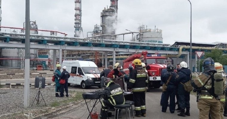 Работников химического предприятия эвакуировали из-за пожара в Дзержинске