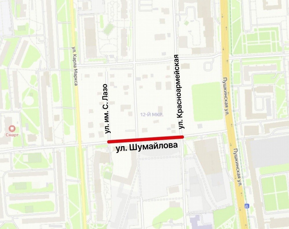 Улицу Шумайлова на два дня закроют для движения в Ижевске