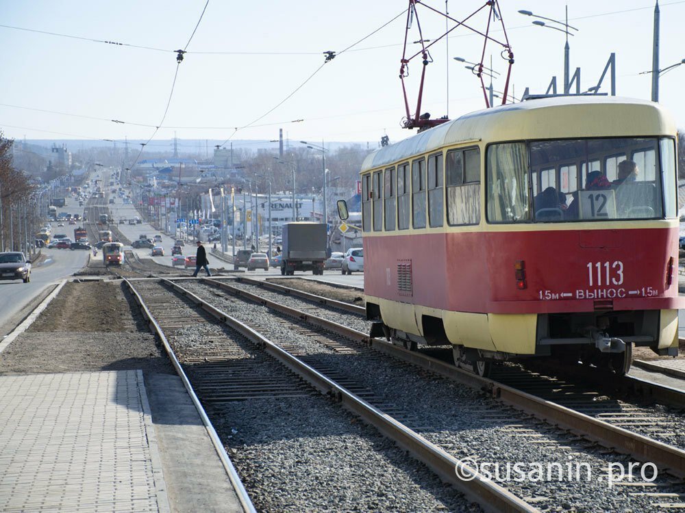 Движение трамваев в Ижевске нарушено из-за проблем с высоковольтным кабелем