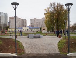 Благоустройство сквера вокруг Центральной мечети завершили в Ижевске