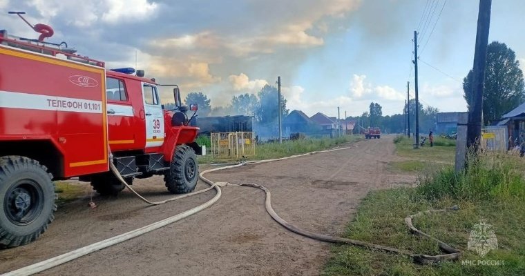 Двухлетний ребёнок получил серьёзные ожоги на пожаре в Удмуртии