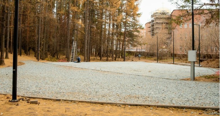 Детскую площадку в сквере на улице Ворошилова в Ижевске построят в 2026 году 