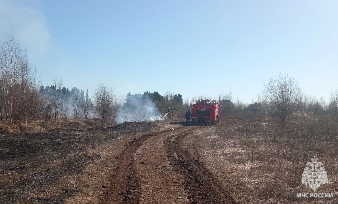 Площадь в пять гектаров уже охватил пожар на Юровском мысу в Ижевске