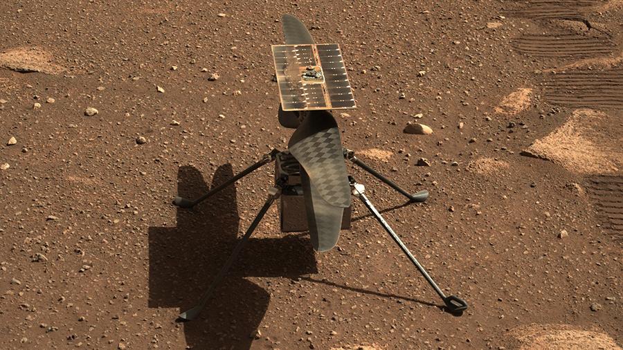Вертолет Ingenuity на Марсе впервые переместился на новое место