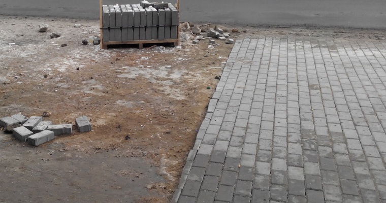 В Ижевске определён подрядчик на ремонт и устройство тротуаров на улице Советской