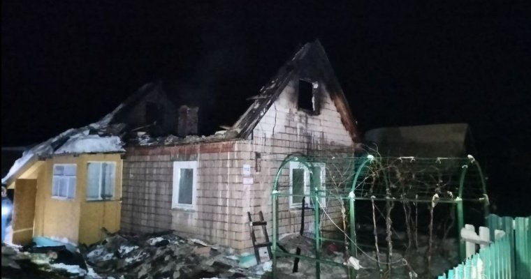 В пожаре на СНТ в Завьяловском районе погибла женщина