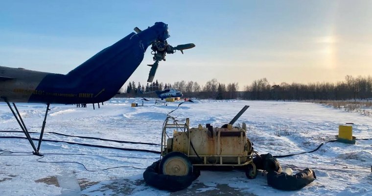 Озвучены две версии крушения и возгорания вертолета с гибелью экипажа в Улан-Удэ