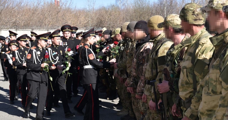 В Удмуртии встретили вернувшихся из зоны военной операции на Украине бойцов спецназа