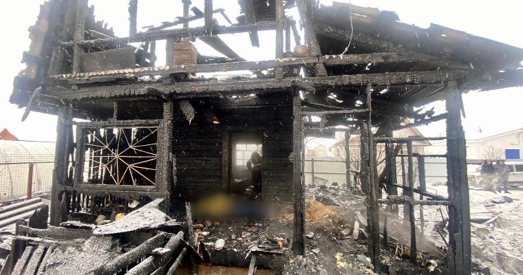 В результате пожара на территории Завьяловского района погибла 58-летняя женщина