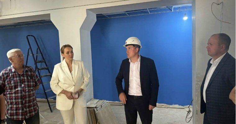 Капремонт поликлиники на улице Спорта в Воткинске выполнен на 87%