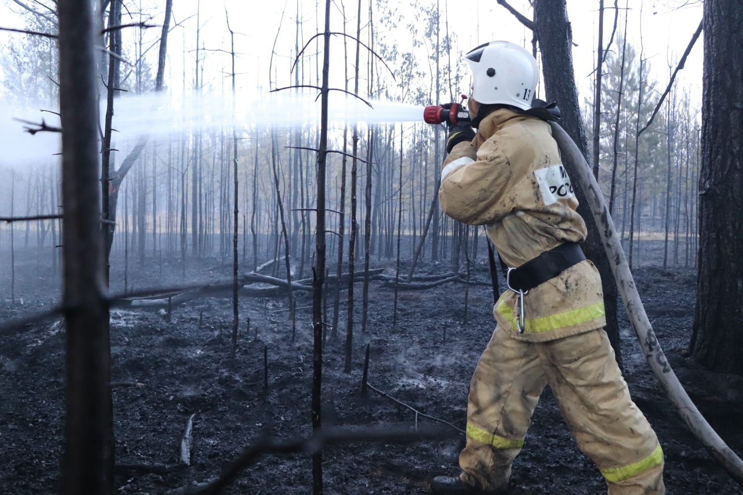 В Каракулинском районе ликвидировали пожар площадью более 100 гектаров 