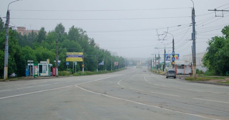 В Ижевске вновь ограничили движение транспорта по улице 9-е Января