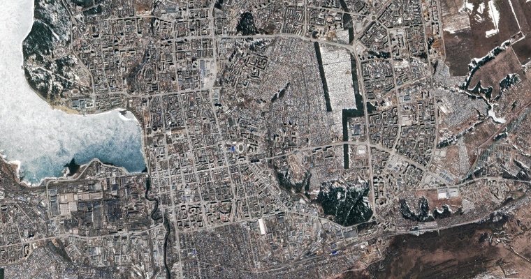 Роскосмос поделился орбитальным снимком Ижевска