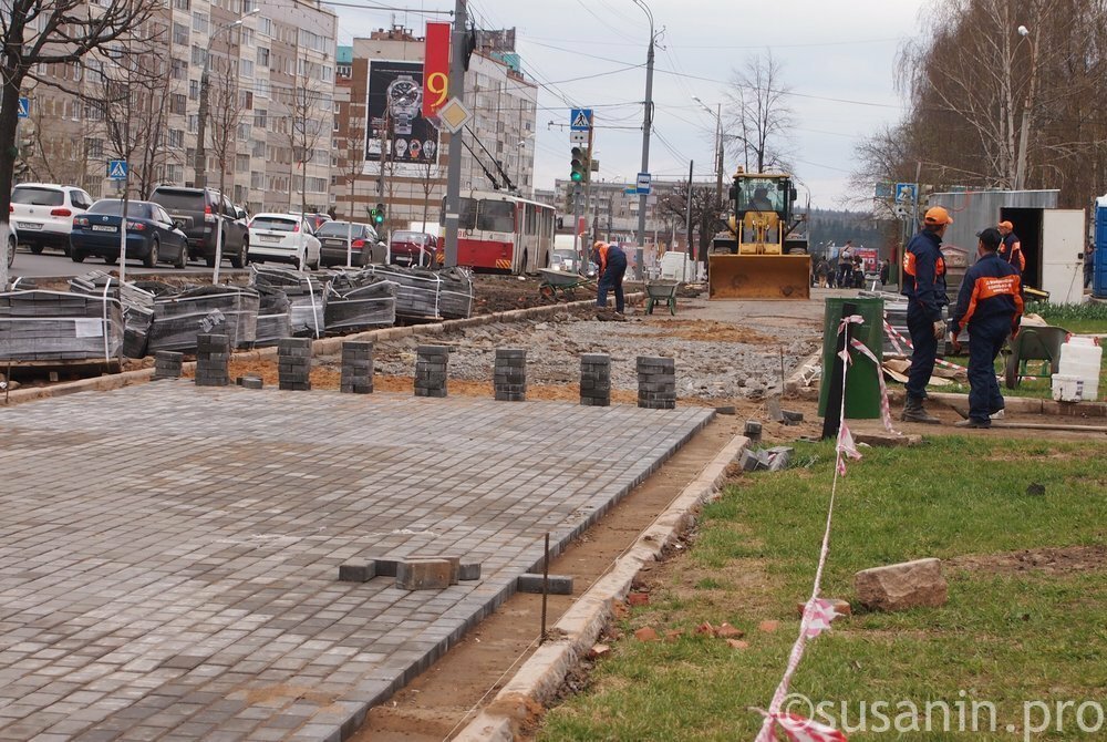 В Ижевске завершился ремонт тротуаров
