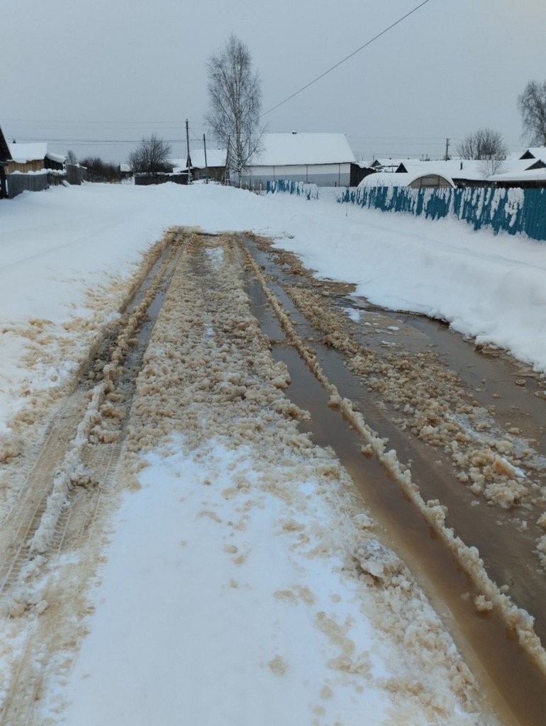 В селе Красногорском в Удмуртии 3 января случился порыв водопровода