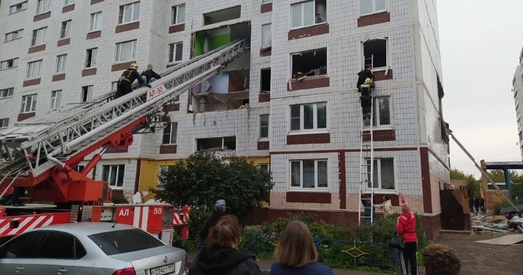 Взрыв газа разрушил стену дома в подмосковном Ногинске