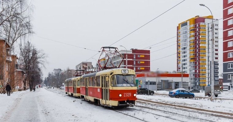 Трамваи-сцепки вернулись на несколько маршрутов в Ижевске