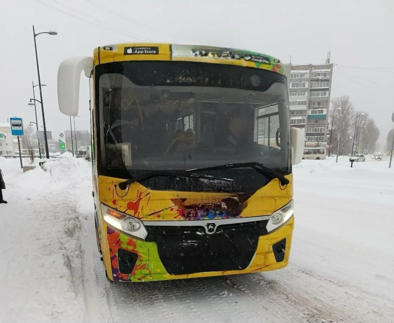 В Сарапуле автобус 91 потерял колёса