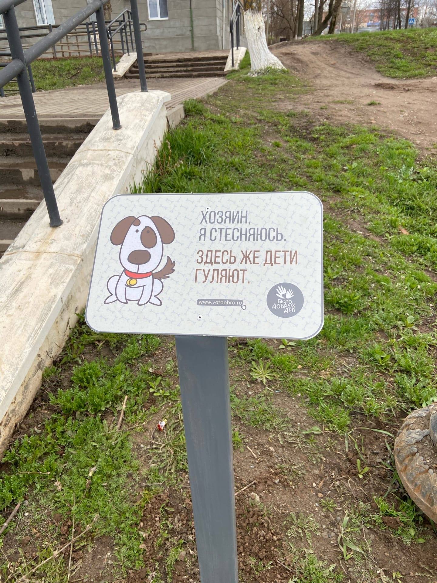 Оригинальные таблички появились в местах выгула собак в Воткинске