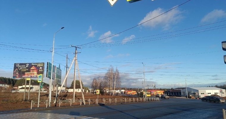 На перекрёсте Объездной Ижевска под Ягулом появились новые знаки дорожного движения