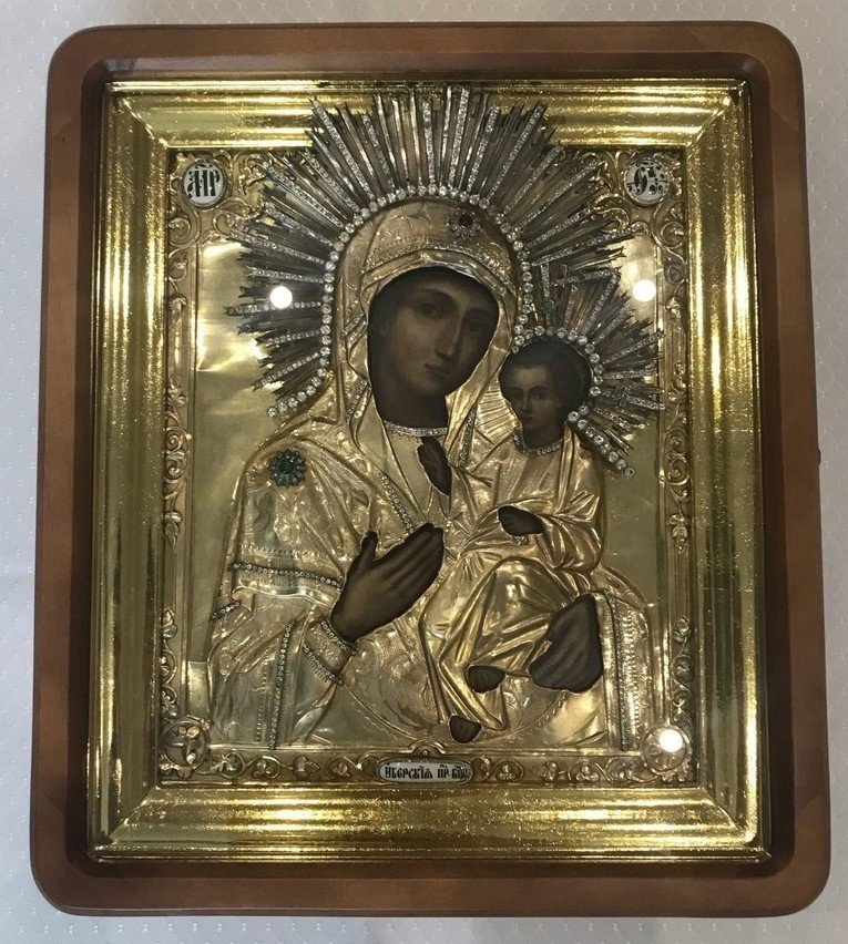 Для Благовещенского собора Воткинска отреставрировали икону Иверской Божьей Матери