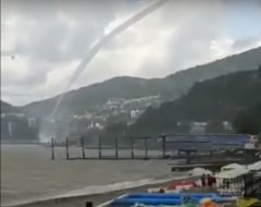 Смерч над Сочи попал на видео