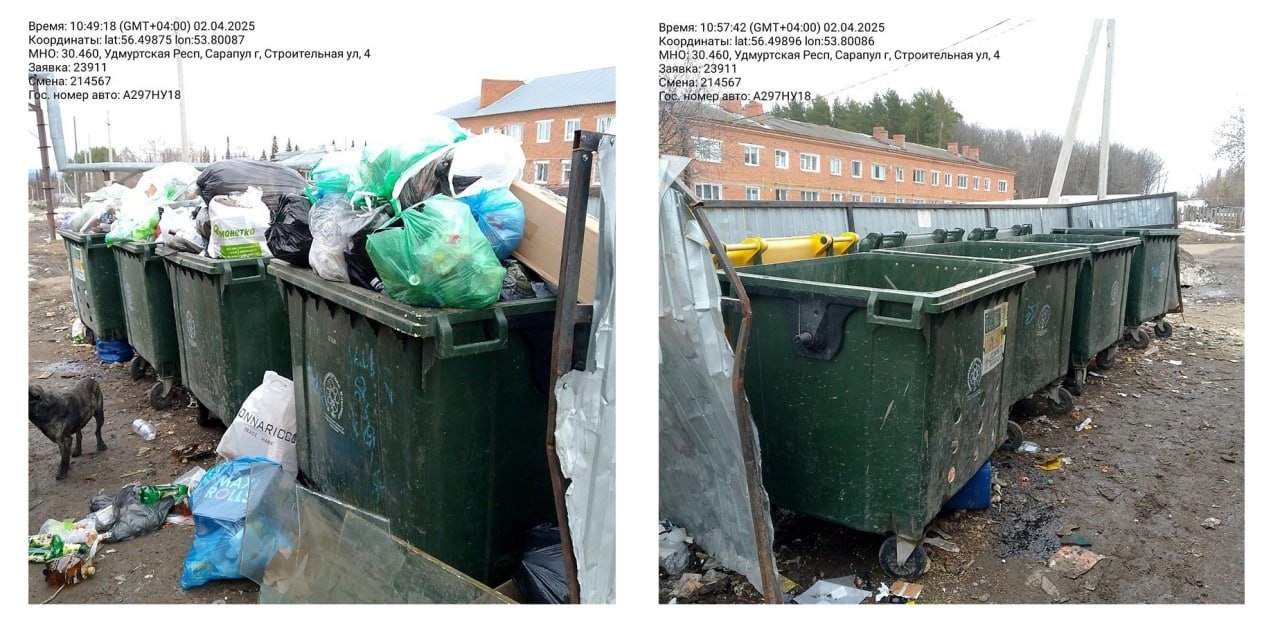 Власти Сарапула обещали оборудовать новую мусорную площадку для жителей улицы Строительной