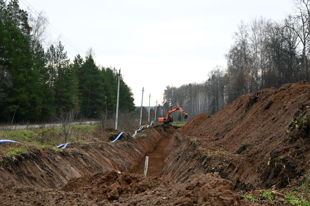 Строительство капитального водопровода продолжилось в Камбарском районе Удмуртии