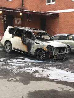 В Иркутской области неизвестные сожгли автомобиль мэра города