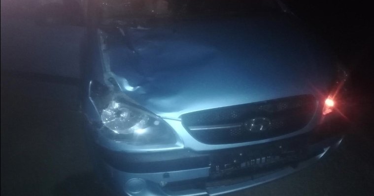 Ночью в Глазовском районе автомобиль насмерть сбил пешехода