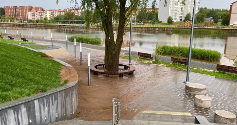 После потопа в парке «Времена года» в Воткинске поставят еще одну систему водоотведения