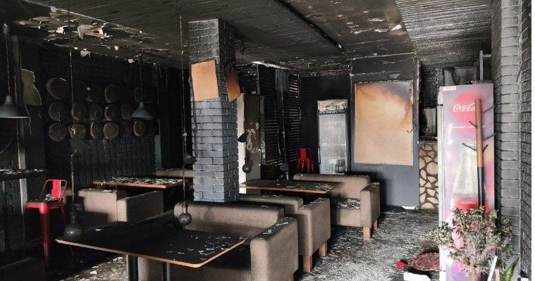 В одном из воткинских кафе произошёл пожар