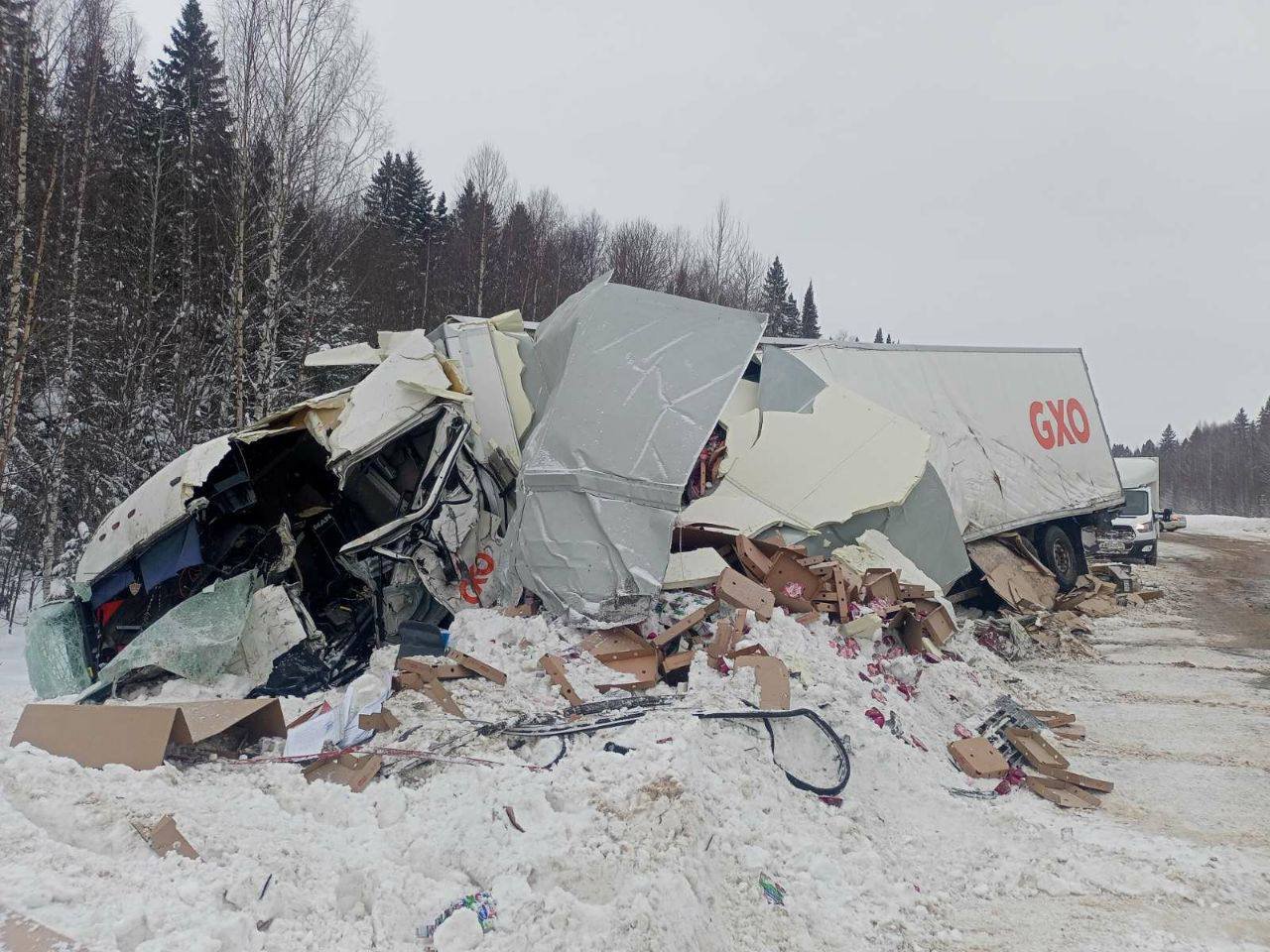 Смертельное ДТП с участием двух грузовиков произошло в Дебёсском районе //  ИА Сусанин - проверенные новости Ижевска и Удмуртии, факты и описания  событий.